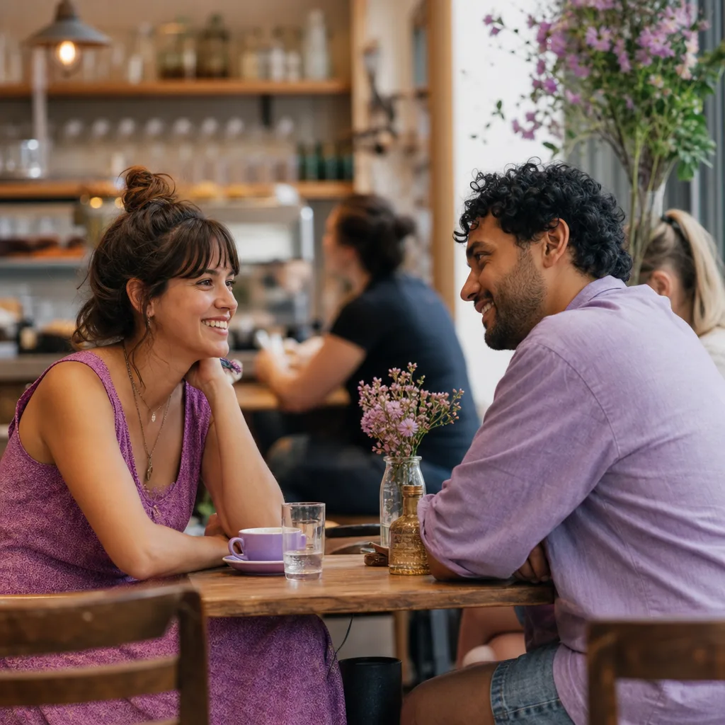 Person reviewing local dating profiles privately on a mobile phone
